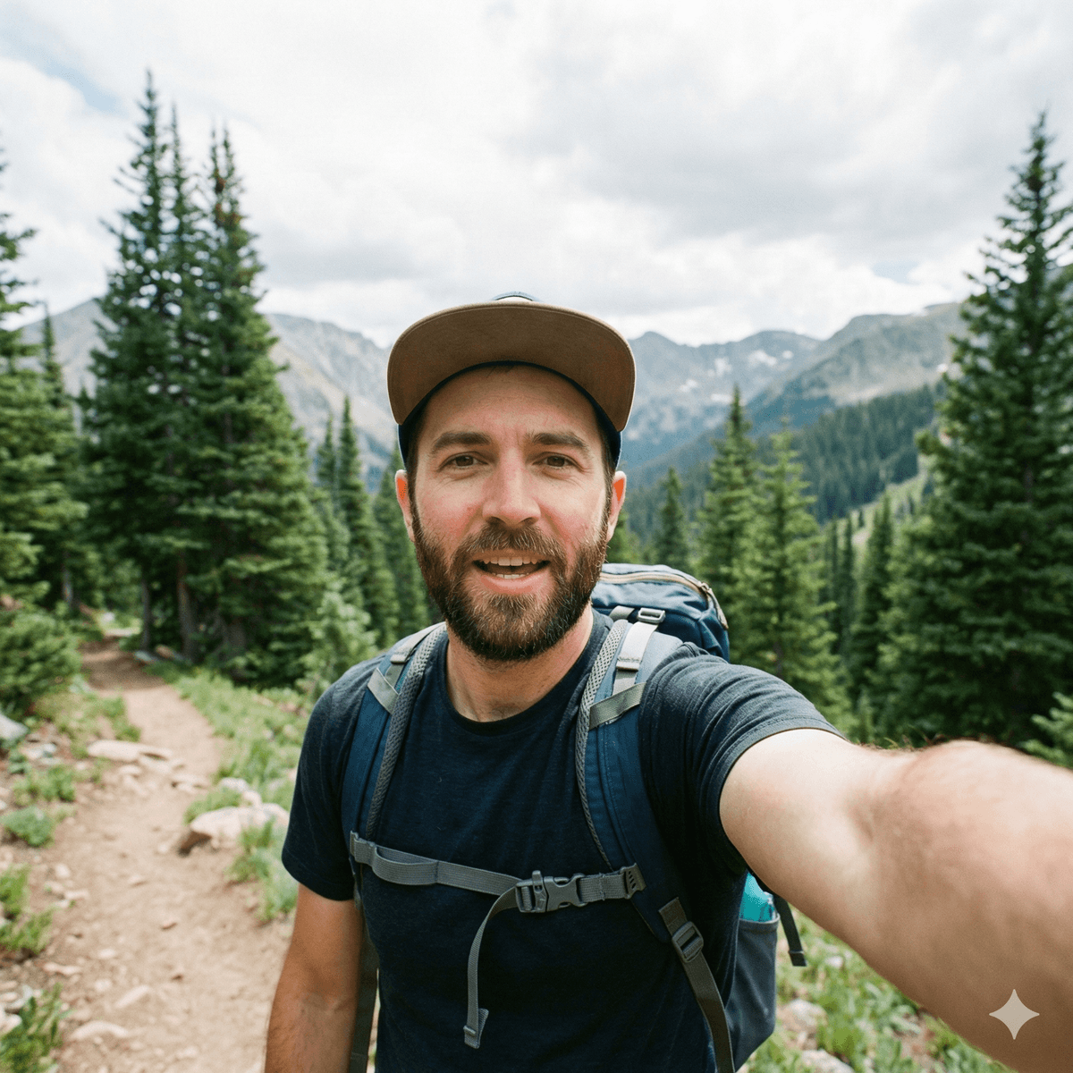 Hand holding smartphone filming vertical video content