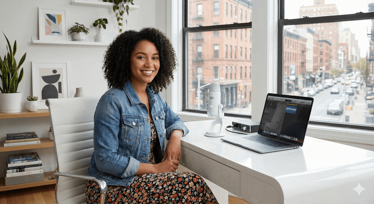 Creator reviewing multiple TikTok videos on smartphone screen